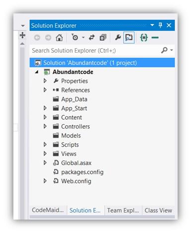 Files and Folders in ASP.NET MVC 4 Project