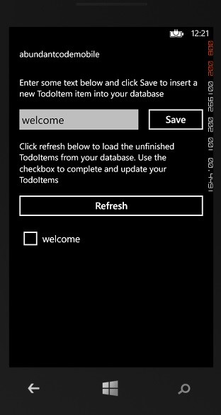 How to create a new Windows Phone app to Connect to Mobile Services in Windows Azure?