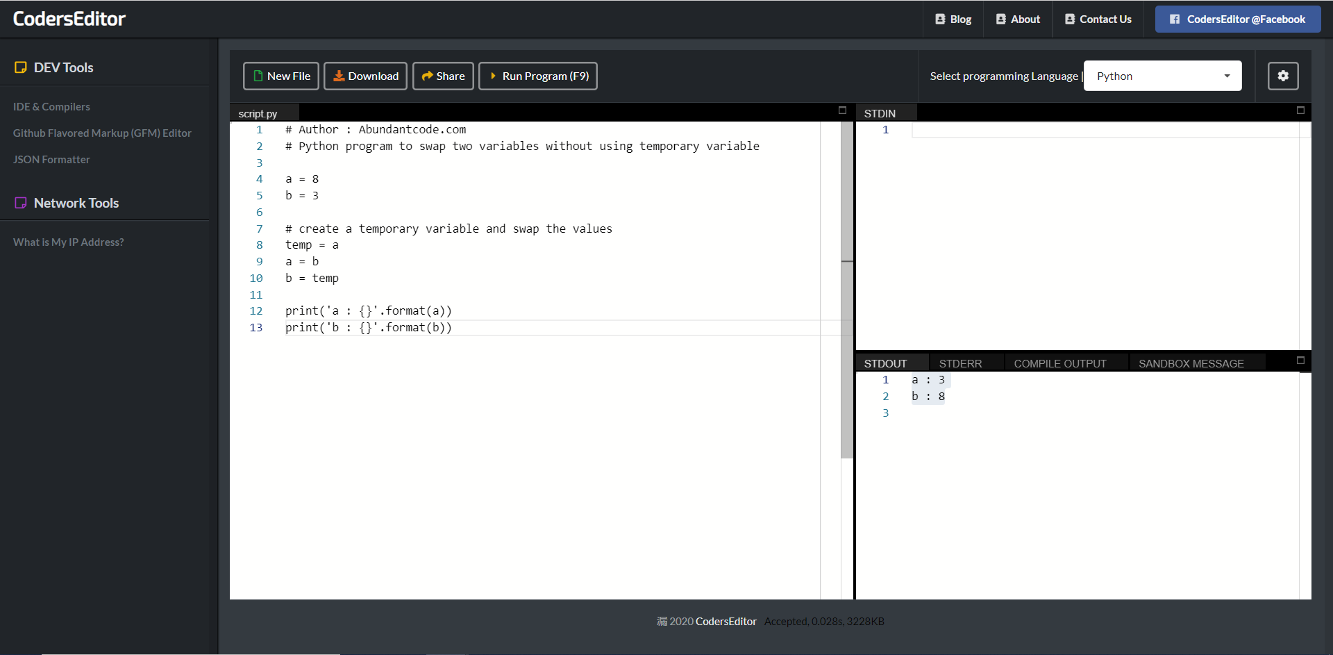 Python Program to Check if a Number is Positive, Negative or Zero